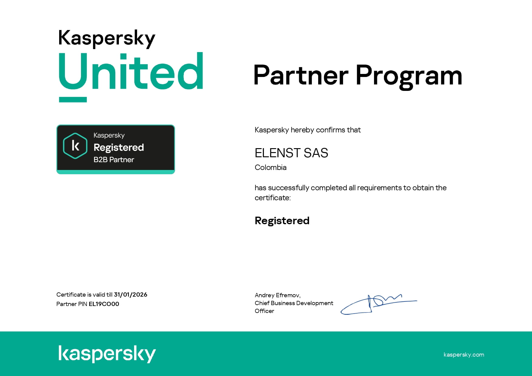 Acreditación de Elenst como Partner de Fortinet.